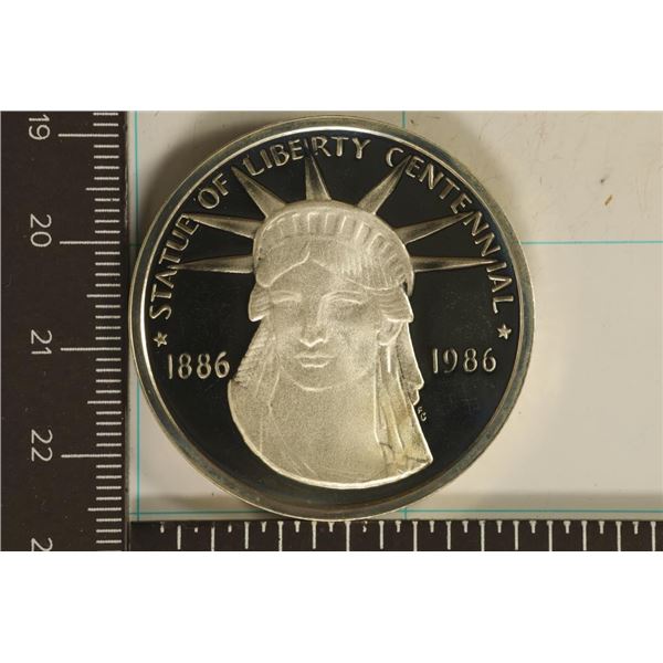 1986 US SILVER PF STATUE OF LIBERTY CENTENNIAL