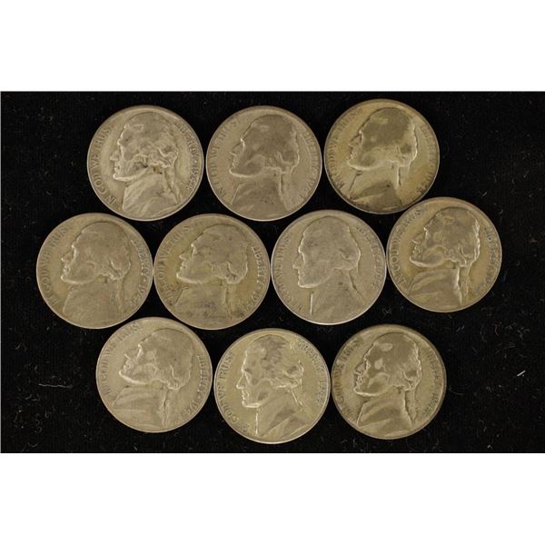 10-1944-S 35% SILVER JEFFERSON WAR NICKELS