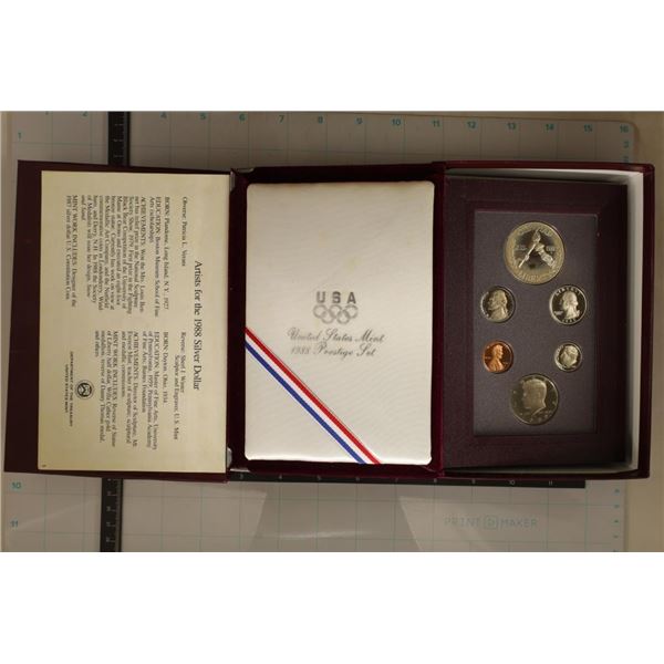 1988 US PRESTIGE PROOF SET & WITH CERTIFICATE