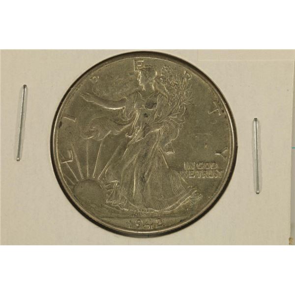 1942 SILVER WALKING LIBERTY HALF DOLLAR
