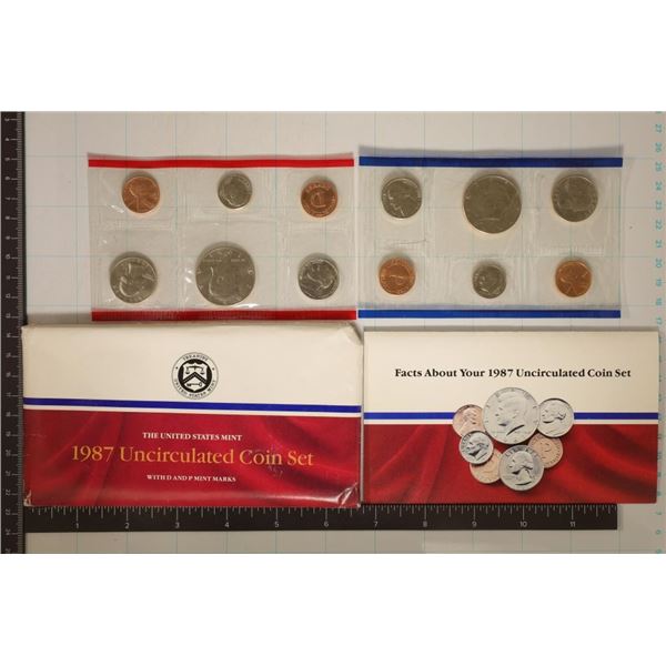 1987 US MINT SET (UNC) P/D (WITH ENVELOPE)