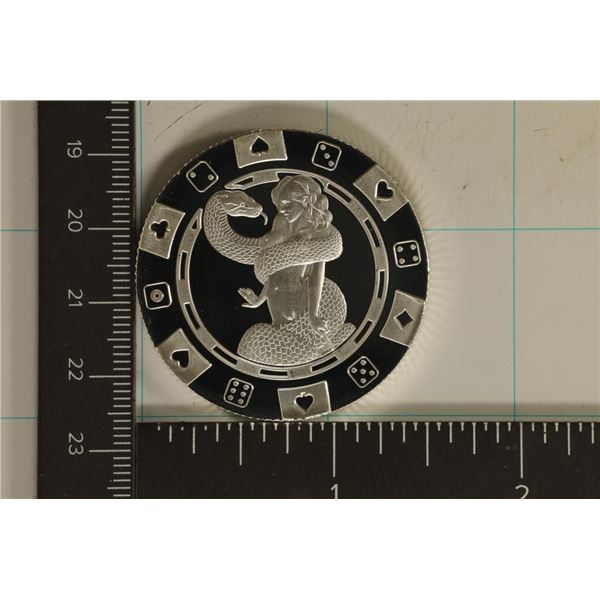 1 TROY OZ .999 FINE SILVER ADULT THEMED ROUND