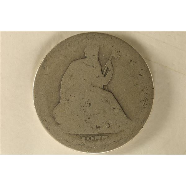 1877 US SILVER SEATED LIBERTY HALF DOLLAR