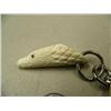 Image 2 : White ivory eagle head key chain #579F (2)