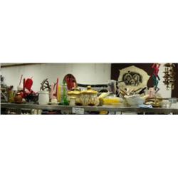 Lot of misc. kitchen items: silverware, tea pot, baking dishes, glass containers, etc. (2)