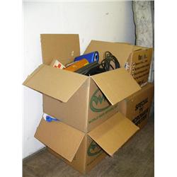 Lot of: laptop computer, computer cases, Christmas ornaments, and misc. boxes (238)