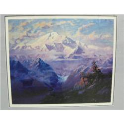 Framed and matted, signed and numbered print, James Belcher, 388/750, 23"x20.5" (206)