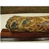 Image 2 : 7" long, relief carved mammoth ivory 7 owls #M073 (2)