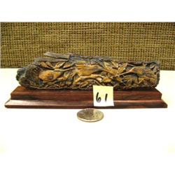 6" long, relief carved group of 3 humming birds, mammoth ivory  #M064 (2)