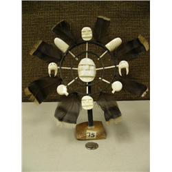 Baleen and ivory spirit mask 10" by Mark Seeganna (2)