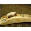 Image 3 : Fossilized ivory cribbage board by Romeo Katexac of Nome, AK circa 1970 with carved fossilized walru