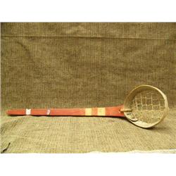 25" wood whale bone and ooruguk ice dipper (3)