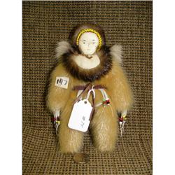 Outstanding baby doll, 8" tall by Carolyn Penauah, in 1985, from Savoonga (74)