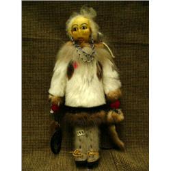 Leather face doll 17" tall by Mary Mikes from St. Mary (74)