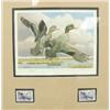 Image 1 : Kansas first of State 1987/88 water foul habitat print by Guy Choeleck, double matted and framed, 2 