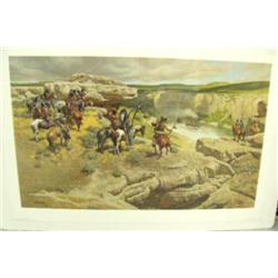 Signed and numbered print by Frank McCarthy "Fire Boat" 215/1000 shrink-wrapped (3)