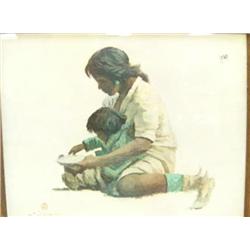 16"x20" print by Zeigler of mother and child (3)