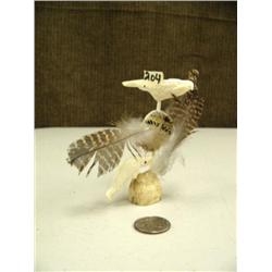 Ivory spirit mask with salmon and eagle head (3)