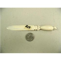 6" ivory letter opener with seal handle (3)