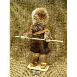 CHOICE on 3 Eva Hefler dolls: 9" tall, ice tester and leather carrying bag 1985 (74)