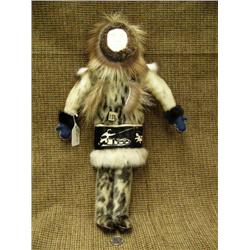 CHOICE on 2 - 17" seal skin dolls by Maria Anariak: ivory face and dog team on ruff (74)