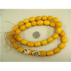 CHOICE on 2: 30" large amber bead necklace (3)