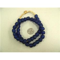 CHOICE on 2: 22" cobalt blue Russian trade bead necklace (3)