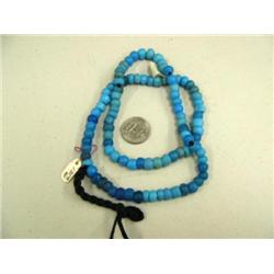 CHOICE on 3 trade bead necklaces: blue (3)