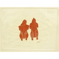 CHOICE on 4 Matted and shrink-wrapped Cape Dorset prints: 15"X20", "Eskimo Western Arctic" 1975 35\/