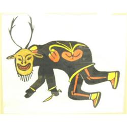 CHOICE on 4 Matted and shrink-wrapped Cape Dorset prints: 16"x20" 17/45 done in 1970 by William Noah