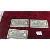 Image 1 : 3 - 1937 Canada $1 Bills
