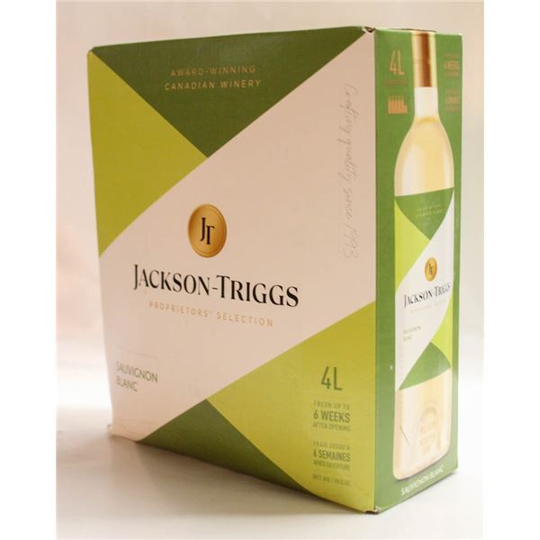 JACKSON TRIGGS SAUVIGNON BLANC 4L BOX OF WINE 12.%