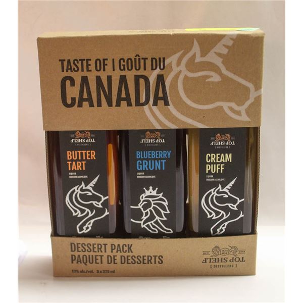 TOP SHELF DESSERT GIFT PACK 3 FLAVORS 3X 375ML 17%