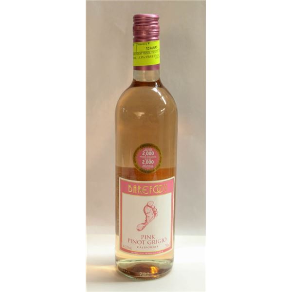 BAREFOOT PINK PINOT GRIGIO 750ML 12.5% SWEETNESS