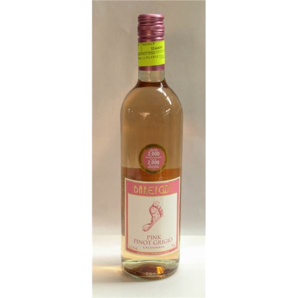 BAREFOOT PINK PINOT GRIGIO 750ML 12.5% SWEETNESS