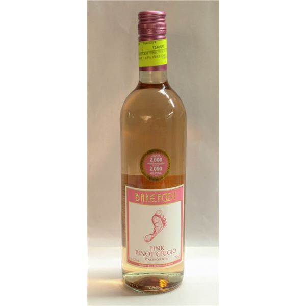 BAREFOOT PINK PINOT GRIGIO 750ML 12.5% SWEETNESS