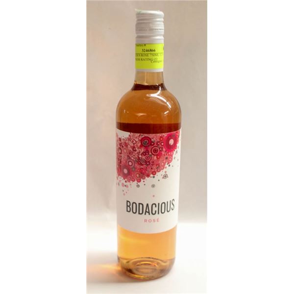 BODACIOUS ROSE 750ML 11.5% SWEETNESS RATING O2