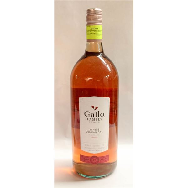 GALLO WHITE ZINFANDEL 1.5L 8% SWEETNESS RATING O3
