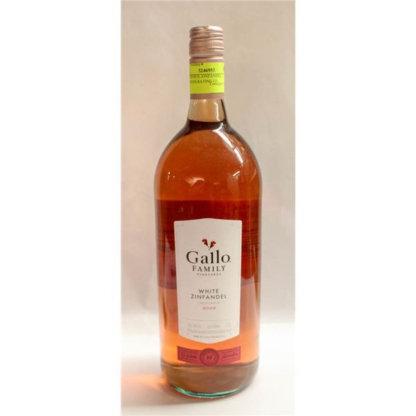 GALLO WHITE ZINFANDEL 1.5L 8% SWEETNESS RATING O3