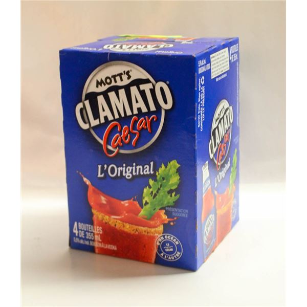 MOTT'S CLAMATO CAESAR ORIGINAL 4 PACK 355ML 5.5%