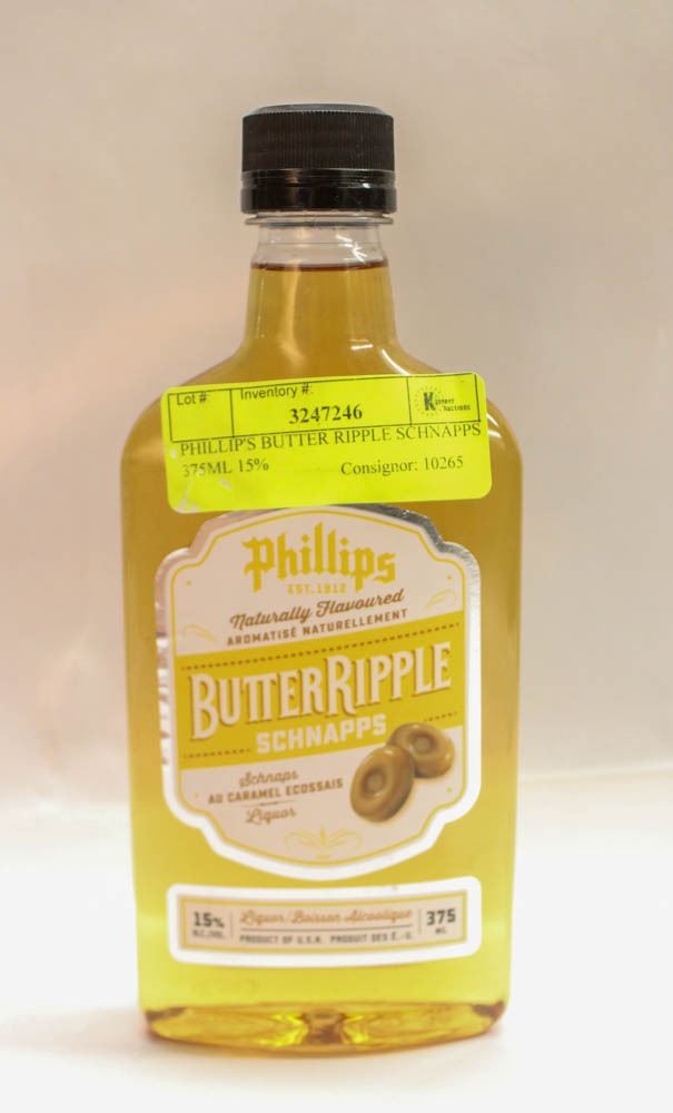 PHILLIP'S BUTTER RIPPLE SCHNAPPS 375ML 15%