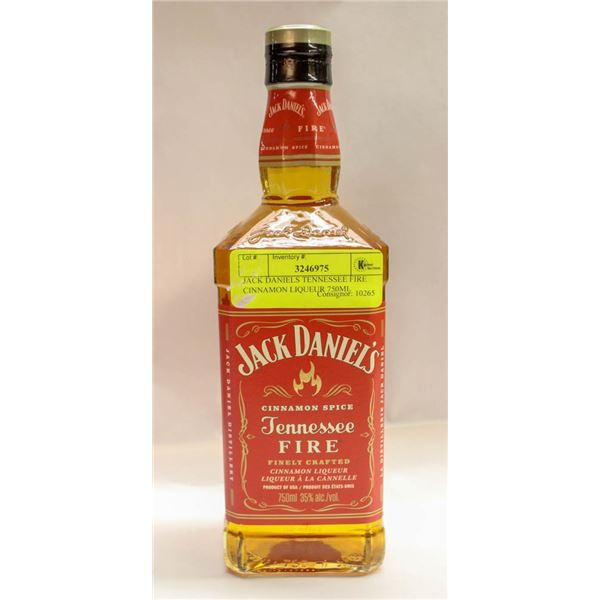 JACK DANIELS TENNESSEE FIRE CINNAMON LIQUEUR 750ML