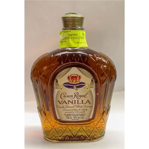CROWN ROYAL VANILLA WHISKY 750ML 35%