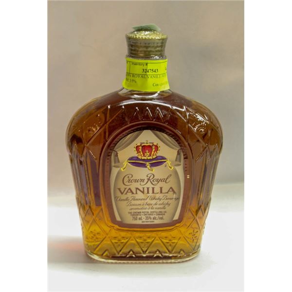 CROWN ROYAL VANILLA WHISKY 750ML 35%