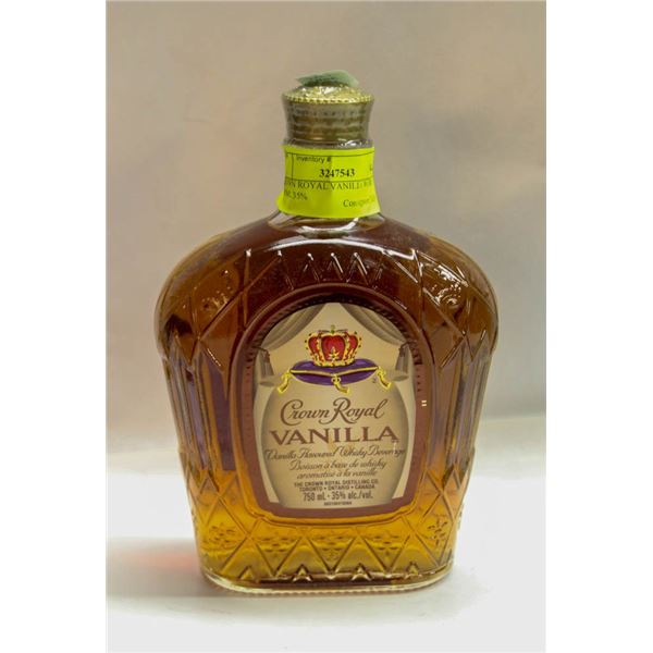 CROWN ROYAL VANILLA WHISKY 750ML 35%