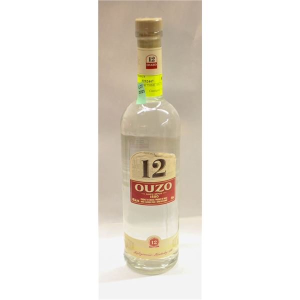 12 OUZO LIQUOR 750ML 40% ALC