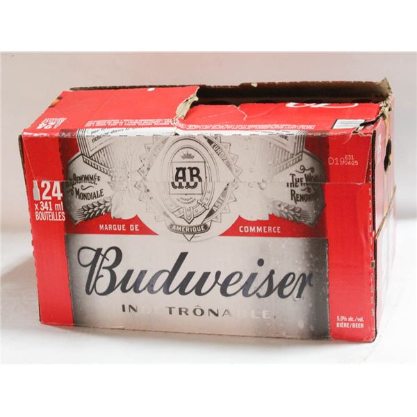 BUDWEISER BEER CASE OF 24- 341ML 5% ALC