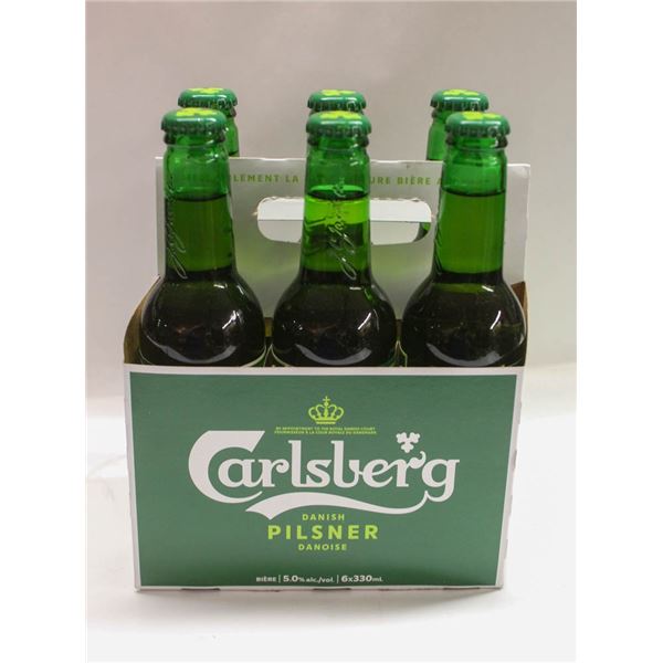 6PK OF CARLSBERG PILSNER BEER 330ML 5% ALC