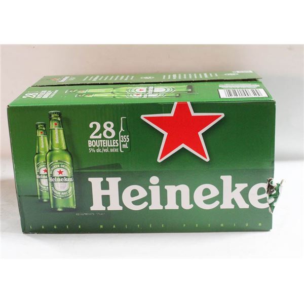 HEINEKEN BEER CASE OF 28 - 355ML 5%ALC