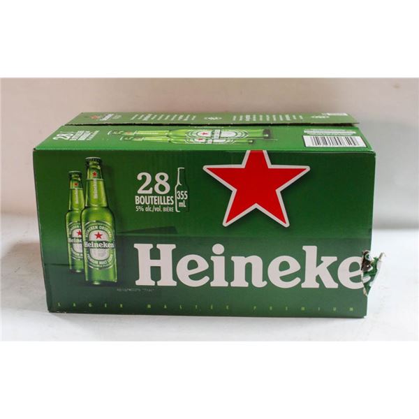 HEINEKEN BEER CASE OF 28 - 355ML 5%ALC
